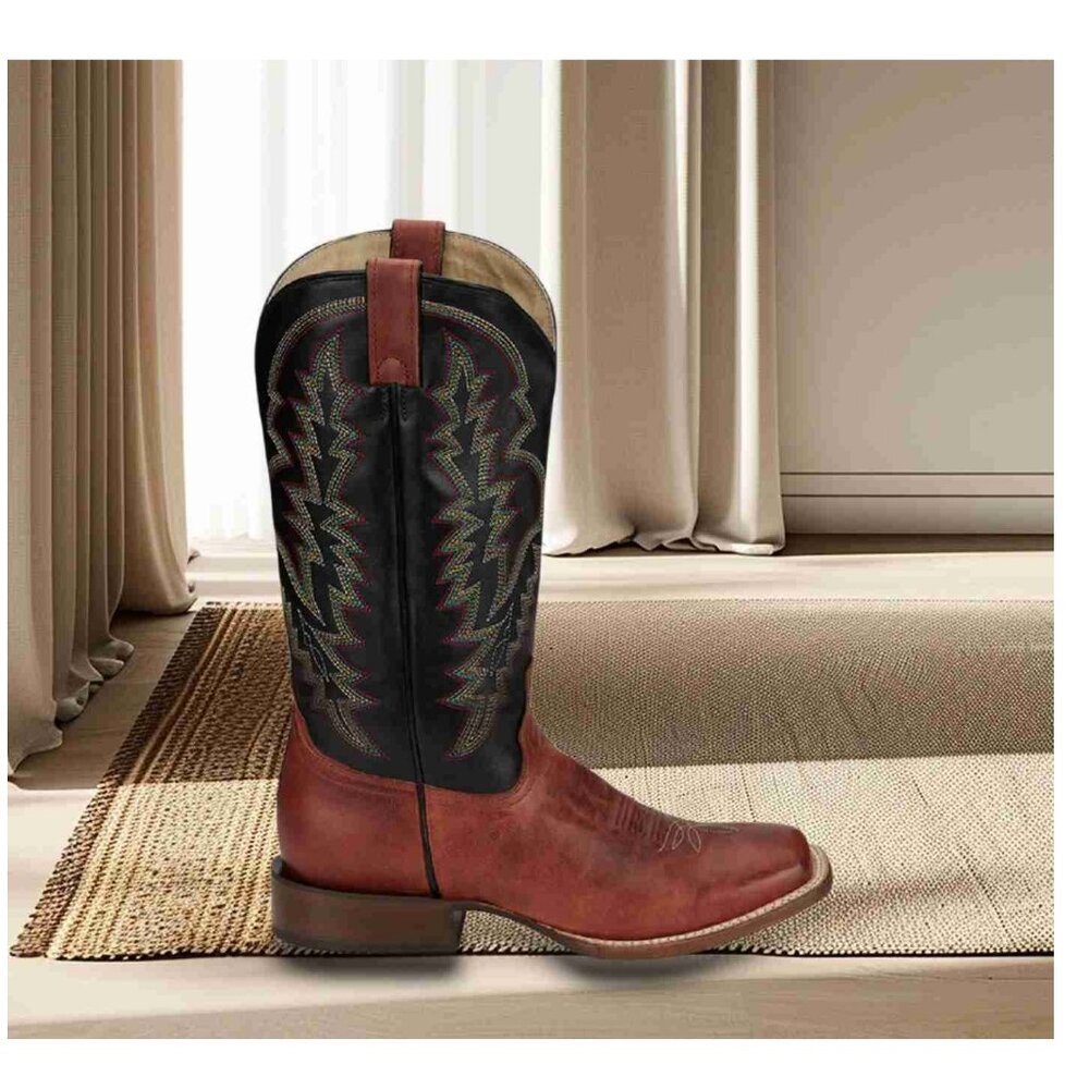 Tony Lama Mens  Square Toe Classic Look Western Boots
